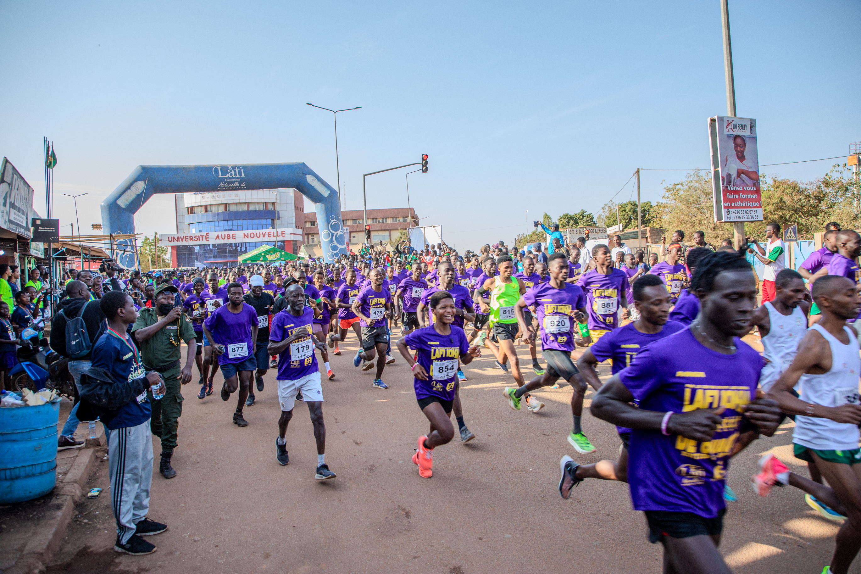 Départ de la 9ème Edition du Lafi 10KM de OUAGA 2025